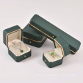 Shangjie OEM Mode Schmuck 2021 Verlobungsringbox Leder Ringbox Verpackung Schmuck Ringbox